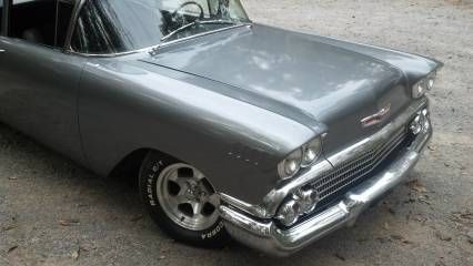 1958 Gray Chevrolet Bel Air/150/210 Coupe