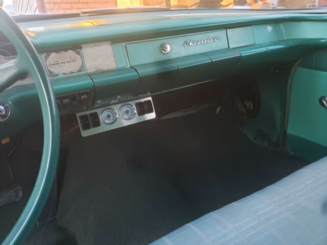 1958 Blue Chevrolet Del Ray Coupe