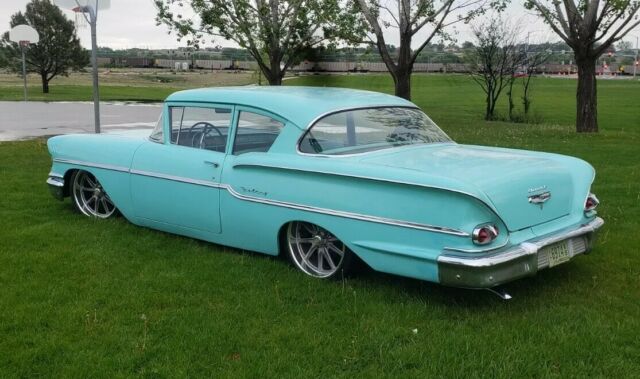 1958 Blue Chevrolet Del Ray Coupe