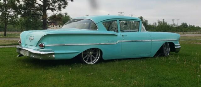 1958 Blue Chevrolet Del Ray Coupe