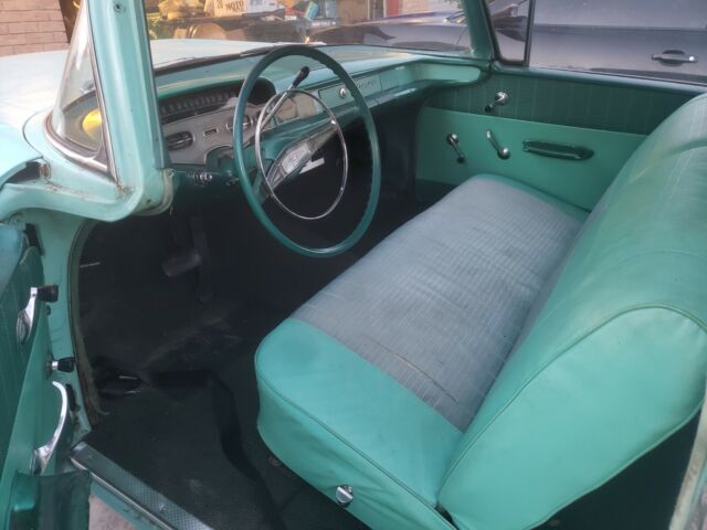 1958 Blue Chevrolet Del Ray Coupe