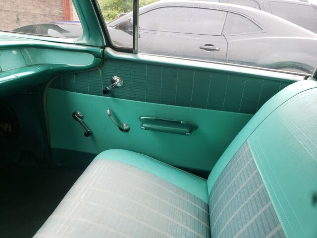 1958 Blue Chevrolet Del Ray Coupe