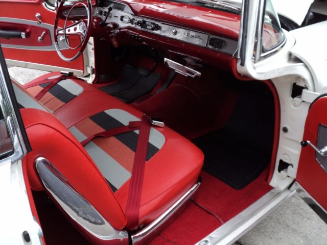 1958 White Chevrolet Impala Hardtop