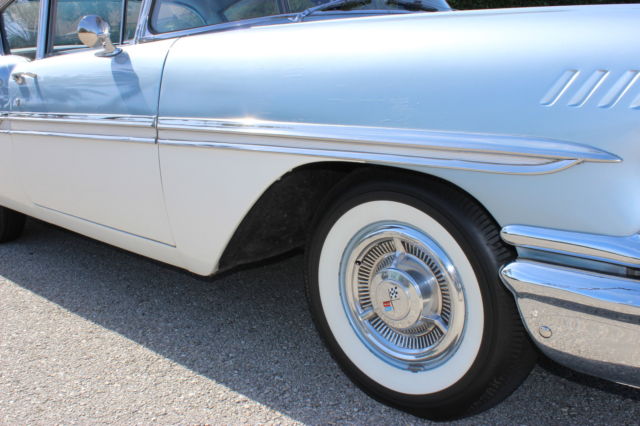 1958 Blue Chevrolet Impala Sedan
