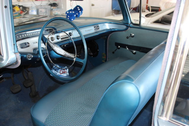 1958 Blue Chevrolet Impala Sedan