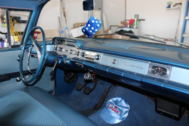 1958 Blue Chevrolet Impala Sedan