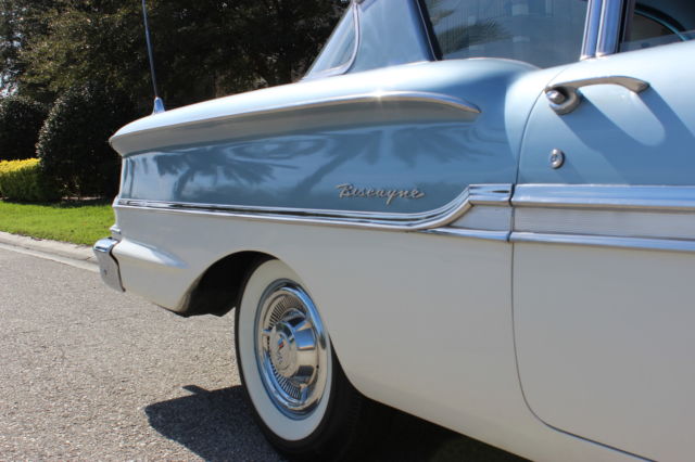 1958 Blue Chevrolet Impala Sedan