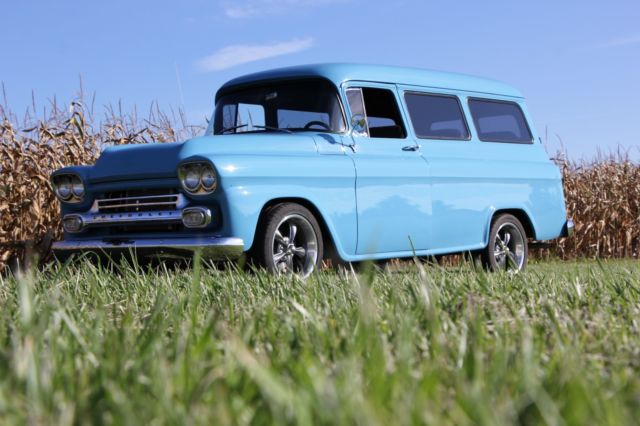 1958 Blue Chevrolet Suburban