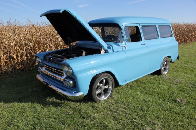 1958 Blue Chevrolet Suburban
