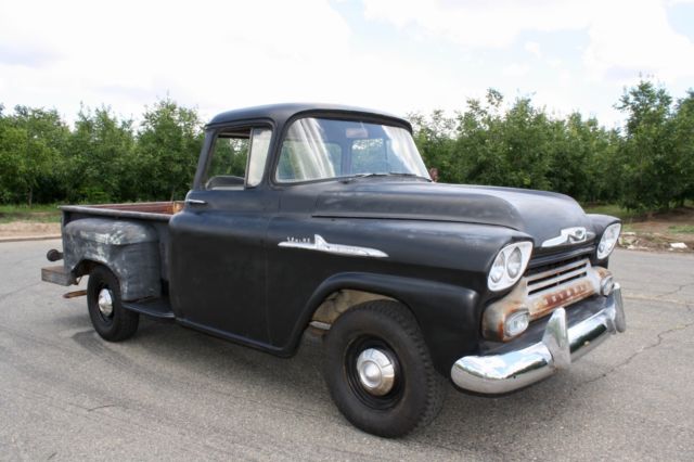 1958 Black Chevrolet Other Pickups Standard Cab Pickup