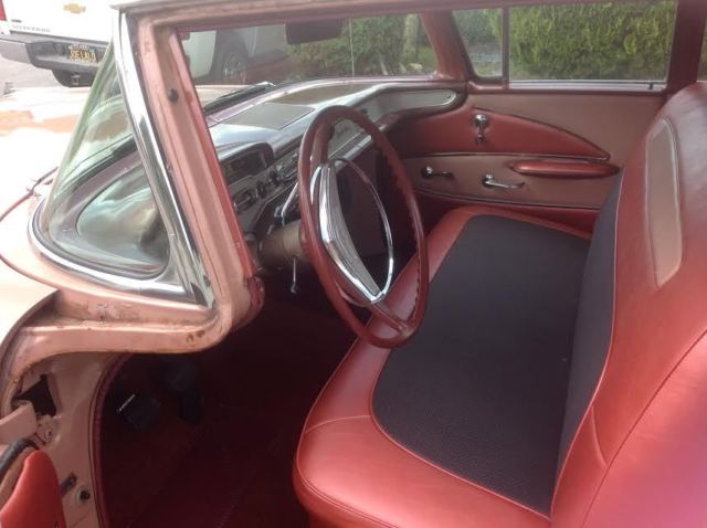 1958 2 tone dusty Rose/white Chevrolet Bel Air/150/210 Sedan