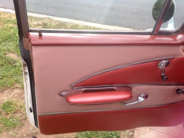 1958 2 tone dusty Rose/white Chevrolet Bel Air/150/210 Sedan