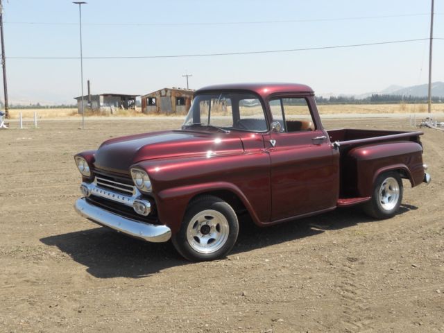 1958 Burgundy Chevrolet Other Pickups