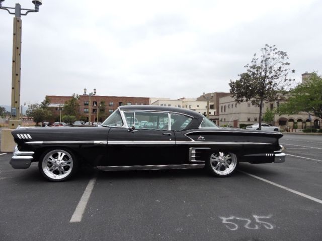 1958 Black Chevrolet Impala Coupe