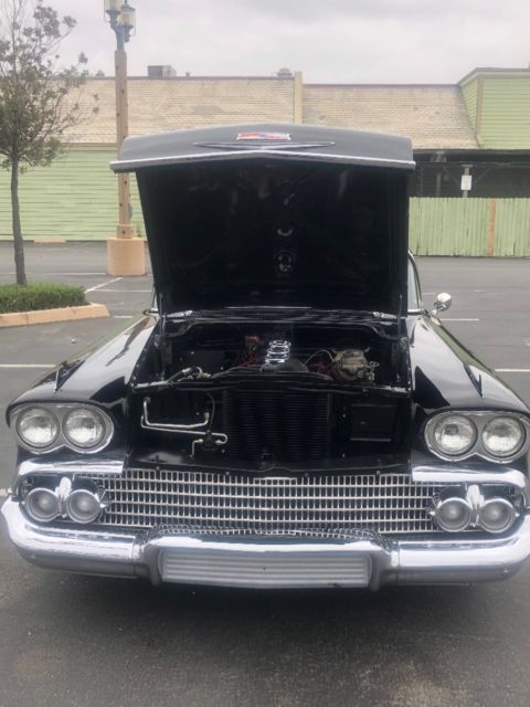 1958 Black Chevrolet Impala Coupe