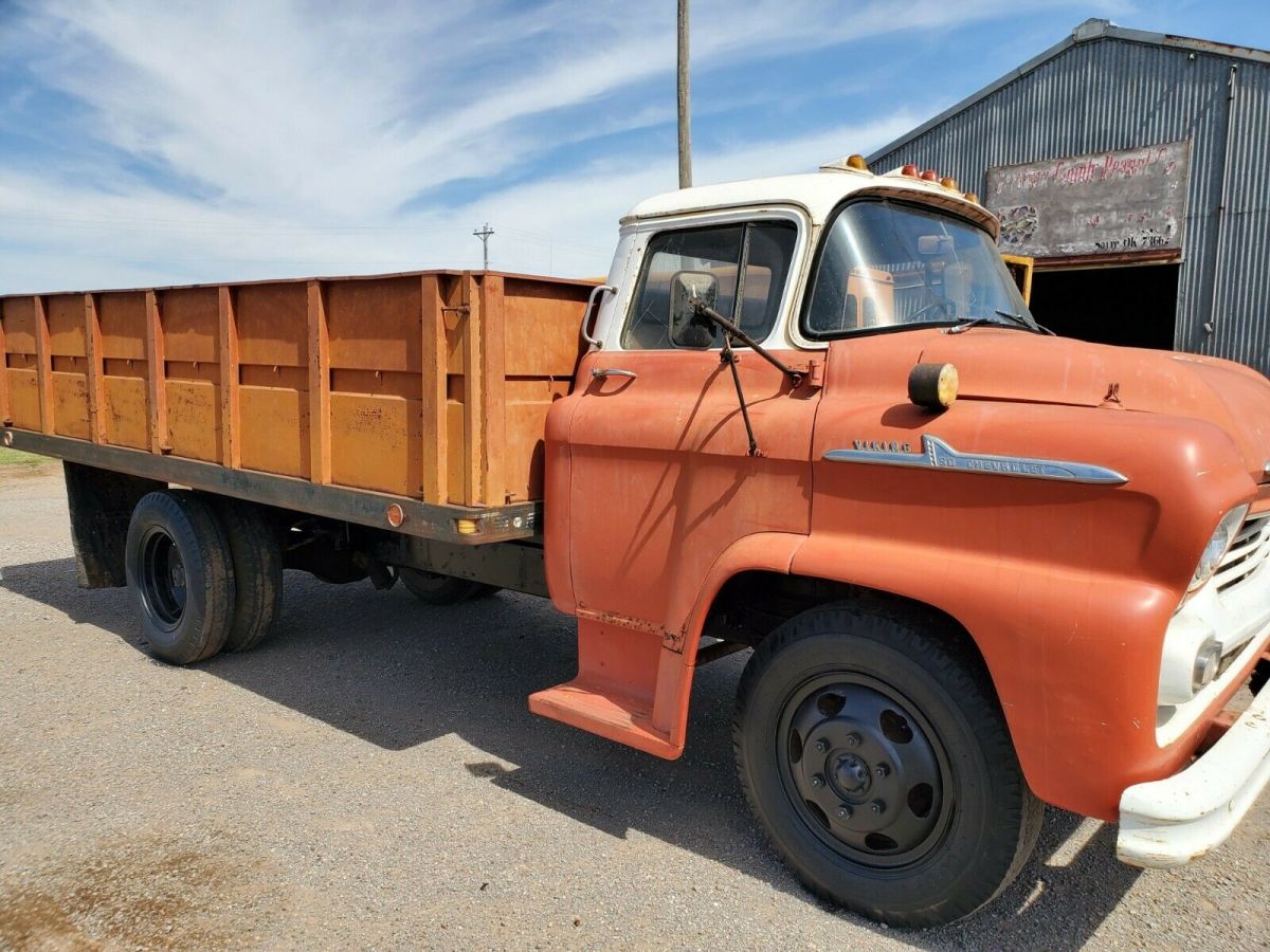 1958 Orange Chevrolet Chevy