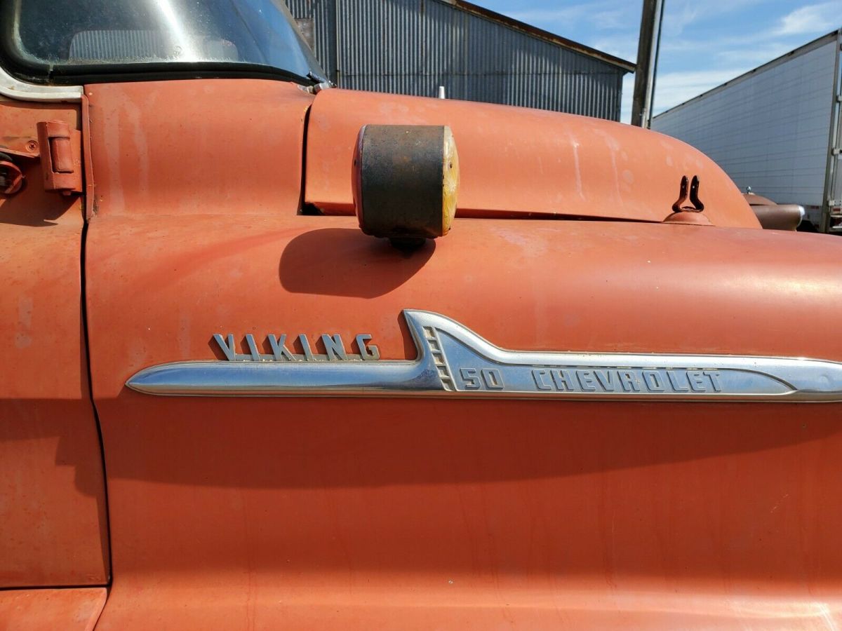 1958 Orange Chevrolet Chevy