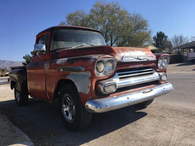 1958 Orange Chevrolet Other Pickups Standard Cab Pickup