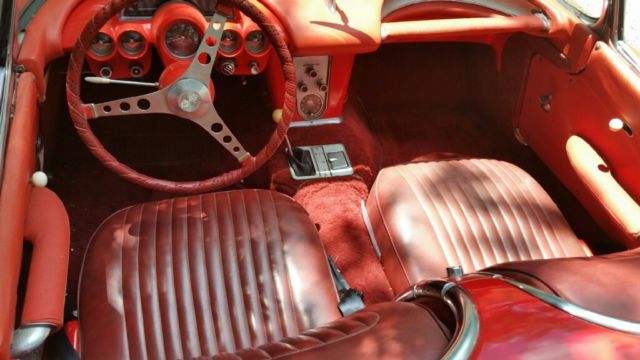 1958 Red Chevrolet Corvette