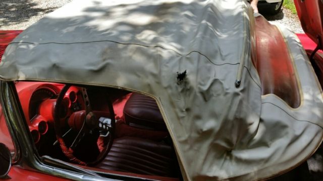 1958 Red Chevrolet Corvette