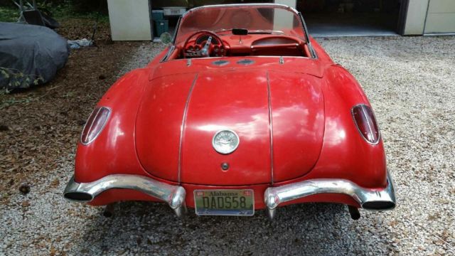 1958 Red Chevrolet Corvette