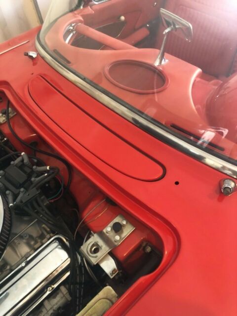 1958 Red Chevrolet Corvette Convertible