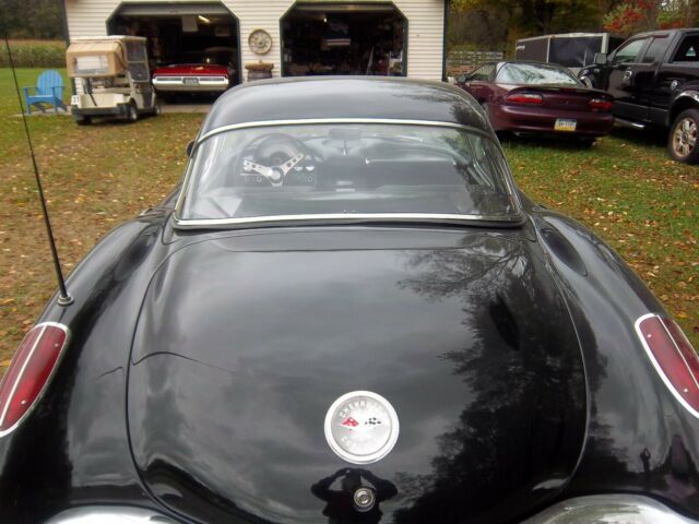 1958 Black Chevrolet Corvette Convertible
