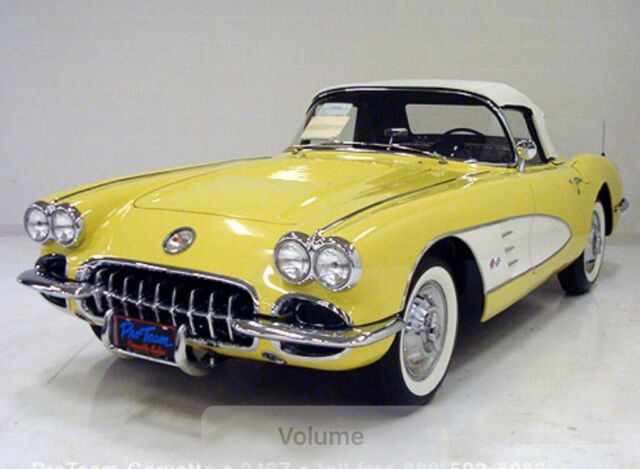 1958 PANAMA YELLOW Chevrolet Corvette Convertible