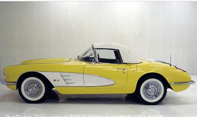 1958 PANAMA YELLOW Chevrolet Corvette Convertible