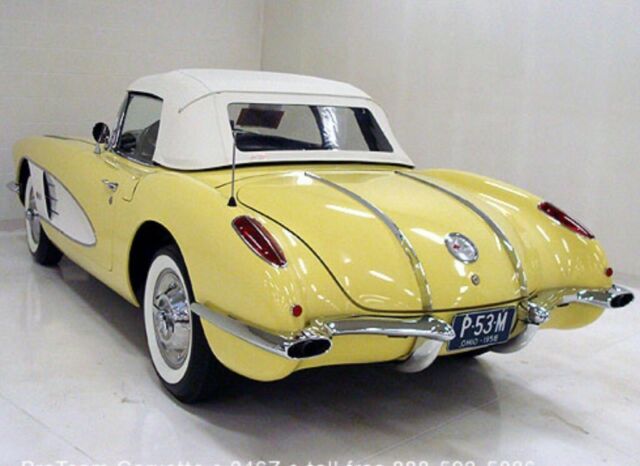 1958 PANAMA YELLOW Chevrolet Corvette Convertible