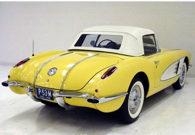 1958 PANAMA YELLOW Chevrolet Corvette Convertible