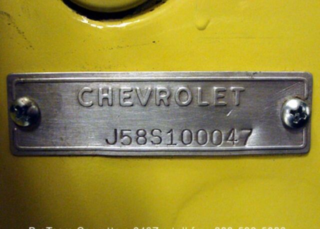 1958 PANAMA YELLOW Chevrolet Corvette Convertible