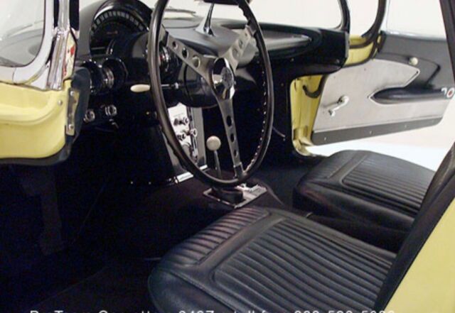 1958 Yellow Chevrolet Corvette Convertible