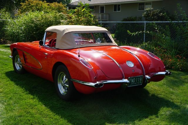 1958 Signet Red Chevrolet Corvette Convertible