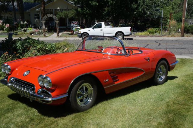 1958 Signet Red Chevrolet Corvette Convertible