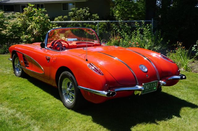 1958 Signet Red Chevrolet Corvette Convertible
