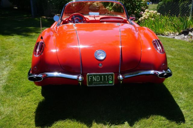 1958 Signet Red Chevrolet Corvette Convertible