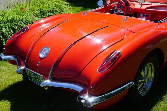 1958 Signet Red Chevrolet Corvette Convertible