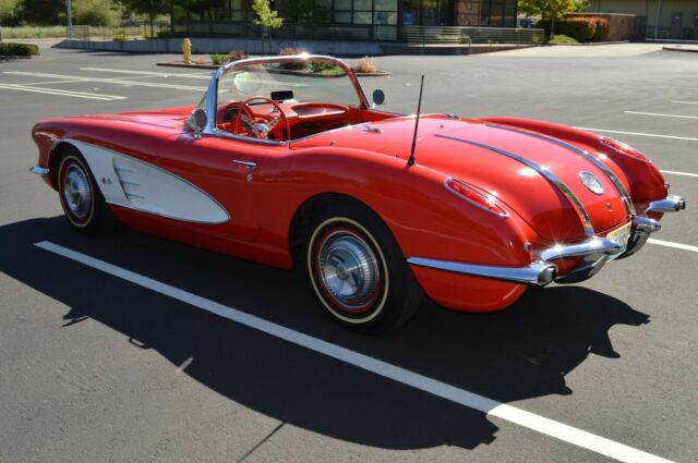 1958 Red Chevrolet Corvette