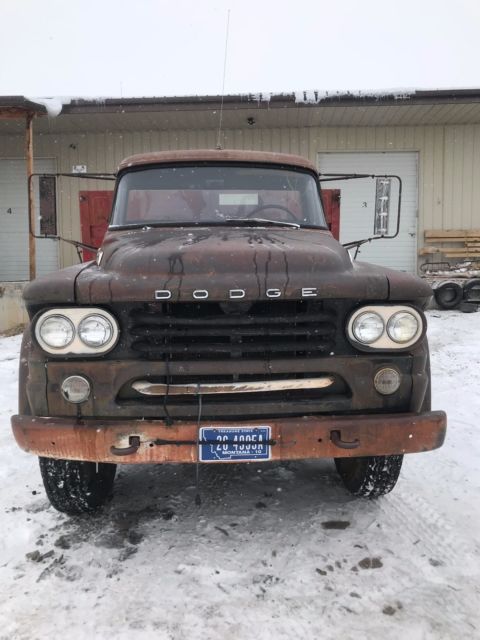 1958 Black Dodge Grain Truck