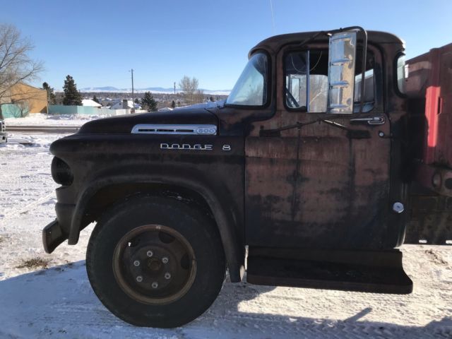 1958 Black Dodge Grain Truck