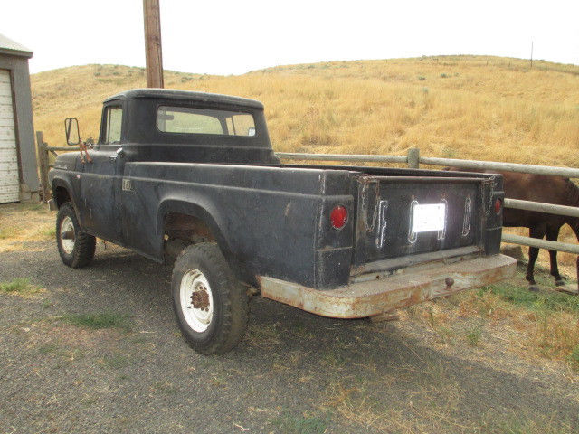 1958 black Ford F-250 pickup
