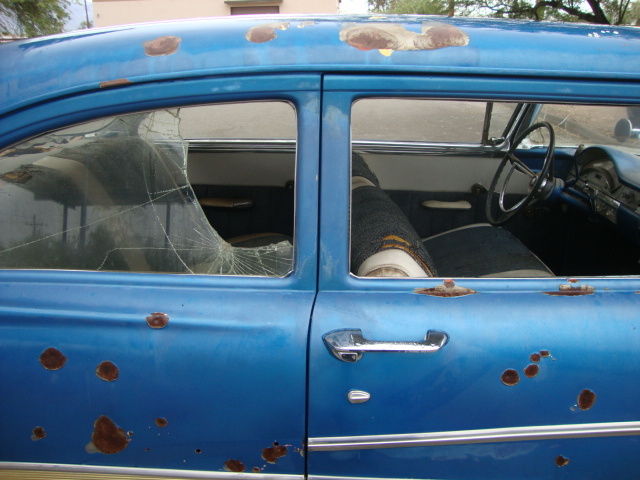 1958 Blue Ford Custom 300 Sedan