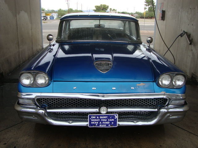 1958 Blue Ford Custom 300 Sedan