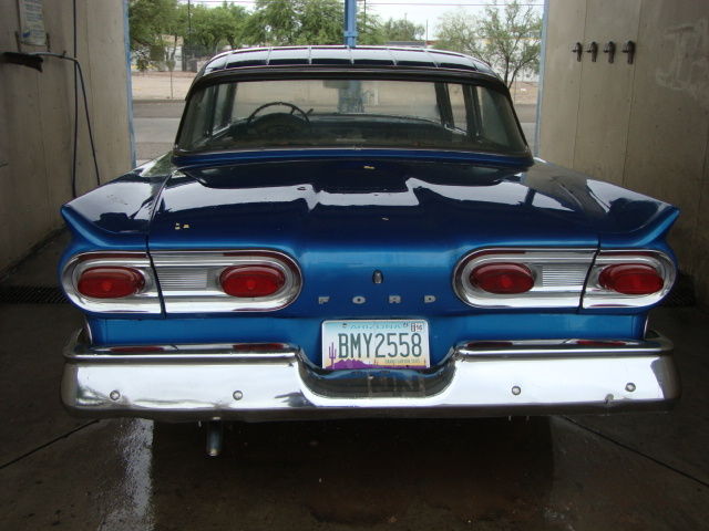 1958 Blue Ford Custom 300 Sedan
