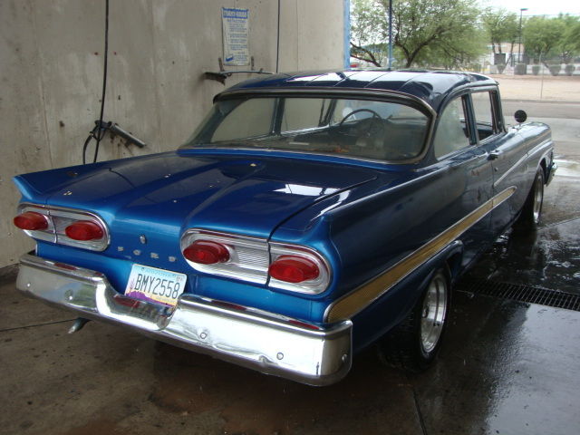 1958 Blue Ford Custom 300 Sedan