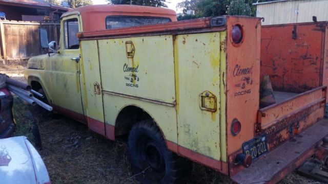 1958 Yellow Ford F-100 Crew Cab Pickup