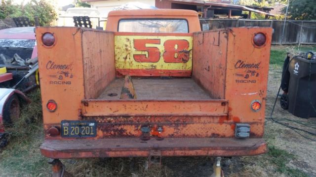 1958 Yellow Ford F-100 Crew Cab Pickup