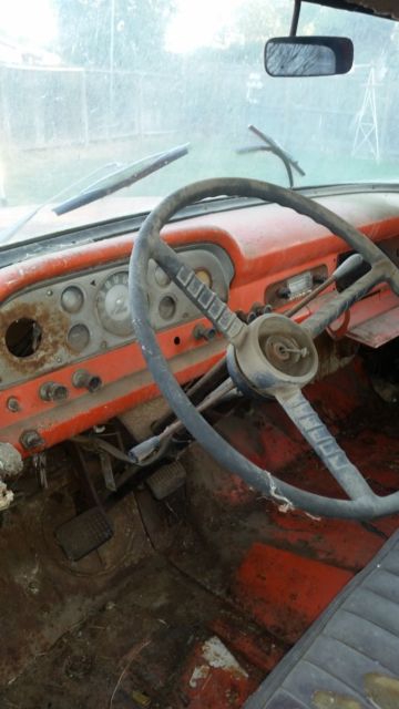 1958 Yellow Ford F-100 Crew Cab Pickup