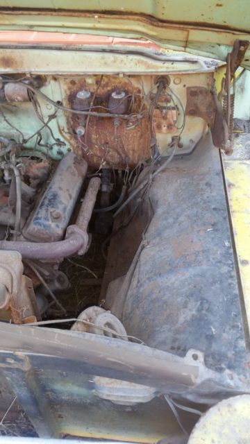 1958 Yellow Ford F-100 Crew Cab Pickup